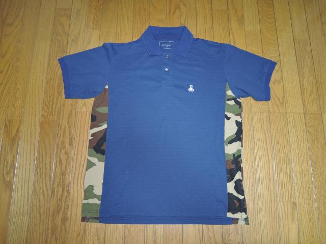 SOPHNET. ソフネット カモフラ柄 サイドパネル ポロシャツ S 紺 CAMOUFLAGE SIDE PANEL POLO < ブランド  SOPHNET. ソフネット カモフラ柄 サイドパネル ポロシャツ S 紺 CAMOUFLAGE SIDE PANEL POLO  < ブランドの