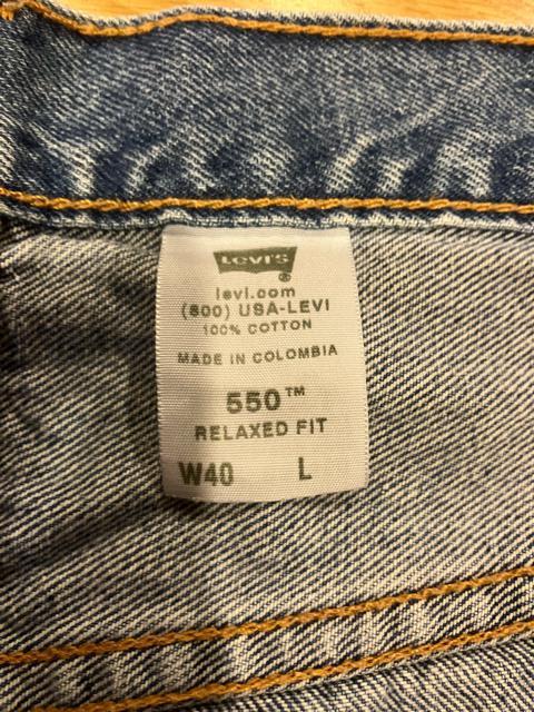 Levis  550  大きいsizeW40 リラックスフィット used  @ リーバイス < ブランド  Levis  550  大きいsizeW40 リラックスフィット used  @ リーバイス < ブランドの