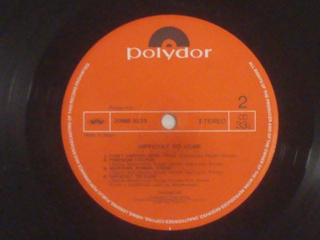 【来日記念限定盤黒帯】アイ・サレンダー(DIFFICULT TO CURE) / レインボー(RAINBOW) 帯付LP < CD/DVD/ビデオ  【来日記念限定盤黒帯】アイ・サレンダー(DIFFICULT TO CURE) / レインボー(RAINBOW) 帯付LP < CD/DVD/ビデオの