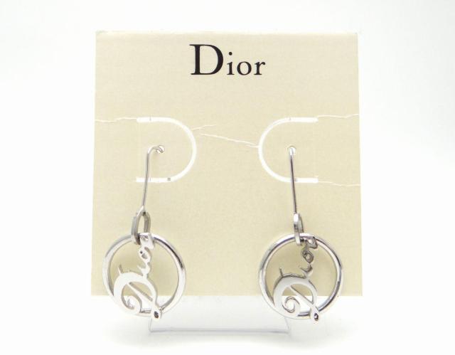 Christian Dior ディオール ラウンド ロゴチャーム ピアス<USED>【送料無料】 < ブランド Christian Dior ディオール ラウンド ロゴチャーム ピアス<USED>【送料無料】 < ブランドの