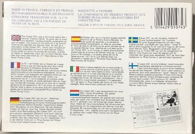 1/72 AIRFIX Fokker DR1 Triplane 1917 SPECIAL EDITTON