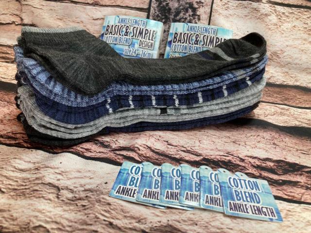 送料無料!『6足組』ベーシック&シンプル!メンズ綿混スニーカーソックス < 男性ファッション  送料無料!『6足組』ベーシック&シンプル!メンズ綿混スニーカーソックス < 男性ファッションの