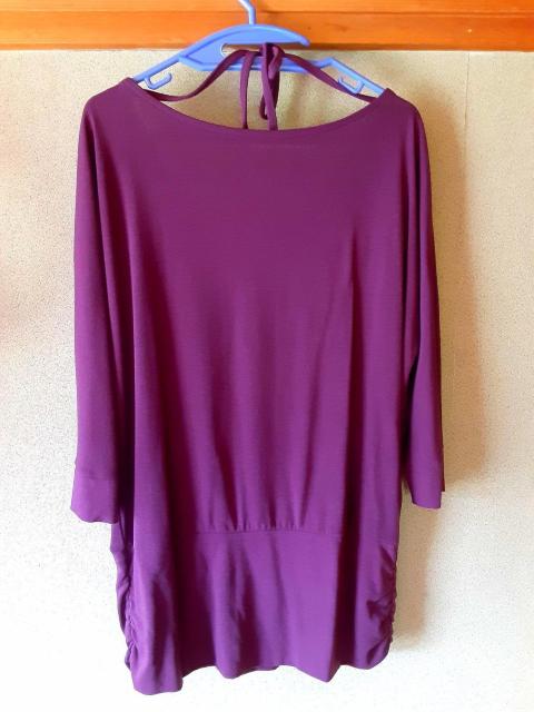 新品 チュニック ドルマン プルオーバー カットソー L 紫 パープル トップス レディース リボン 洋服 < 女性ファッション  新品 チュニック ドルマン プルオーバー カットソー L 紫 パープル トップス レディース リボン 洋服 < 女性ファッションの
