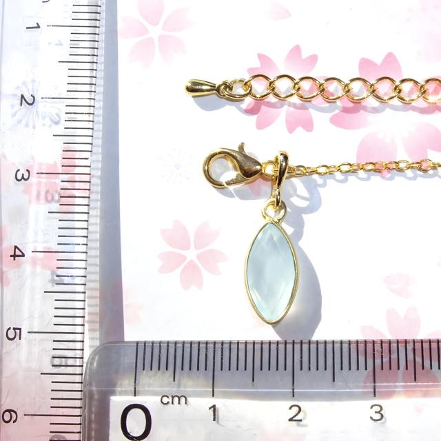 送料無料 即買い:天然石 シーブルーカルセドニーAAAネックレス < 女性アクセサリー/時計  送料無料 即買い:天然石 シーブルーカルセドニーAAAネックレス < 女性アクセサリー/時計の