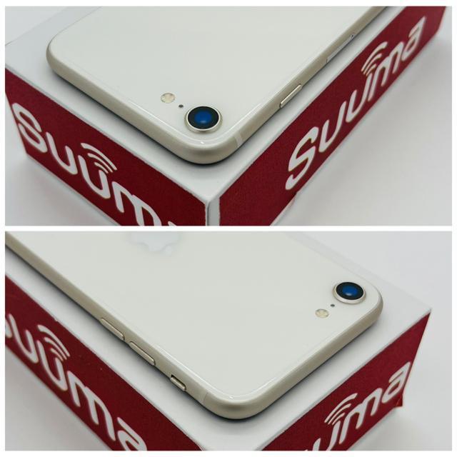 A 100% iPhone SE3 64 GB SIM�t���[ �z���C�g �{�� �� �Ɠd/AV�� 