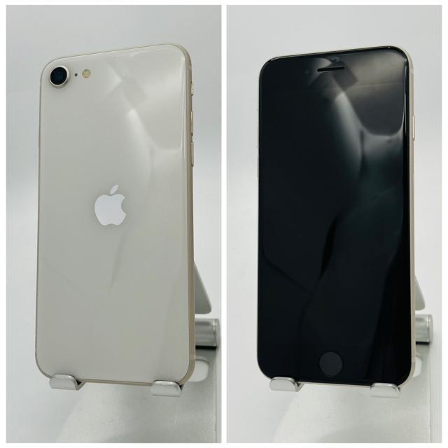 A 100% iPhone SE3 64 GB SIM�t���[ �z���C�g �{�� �� �Ɠd/AV�� 