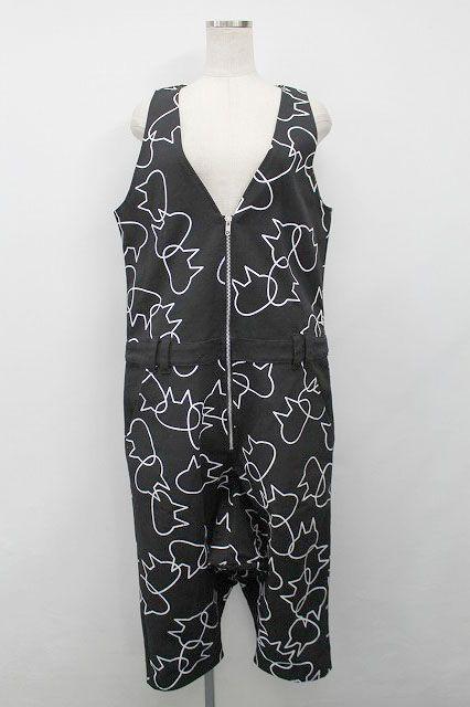 mintNeko・黒白バブルネコ柄オーバーオールツナギ < ブランド mintNeko・黒白バブルネコ柄オーバーオールツナギ < ブランドの