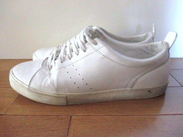 □ZARA/ザラ ホワイト スニーカー/メンズ/42/27.5cm < ブランド  □ZARA/ザラ ホワイト スニーカー/メンズ/42/27.5cm < ブランドの
