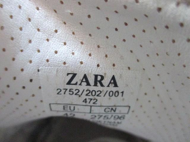 □ZARA/ザラ ホワイト スニーカー/メンズ/42/27.5cm < ブランド  □ZARA/ザラ ホワイト スニーカー/メンズ/42/27.5cm < ブランドの