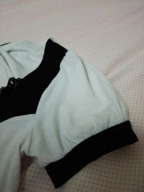 送料半額♪white&black配色レ-ス背開き後ろでかリボンヽ(´▽`)/♪ < 女性ファッション  送料半額♪white&black配色レ-ス背開き後ろでかリボンヽ(´▽`)/♪ < 女性ファッションの