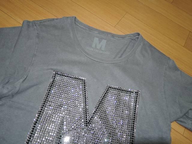 美中古エムMラインストーンMロゴTシャツS星☆カットソーTMT < ブランド 美中古エムMラインストーンMロゴTシャツS星☆カットソーTMT < ブランドの