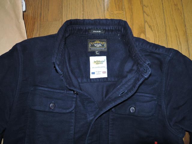 WTAPS ダブルタップス × brisbane moss ブリスベンモス スウェード シャツ S 紺 長袖 < ブランド  WTAPS ダブルタップス × brisbane moss ブリスベンモス スウェード シャツ S 紺 長袖 < ブランドの