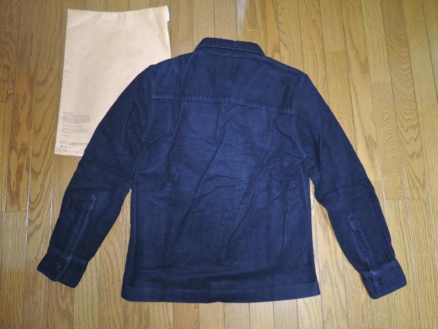 WTAPS ダブルタップス × brisbane moss ブリスベンモス スウェード シャツ S 紺 長袖 < ブランド  WTAPS ダブルタップス × brisbane moss ブリスベンモス スウェード シャツ S 紺 長袖 < ブランドの