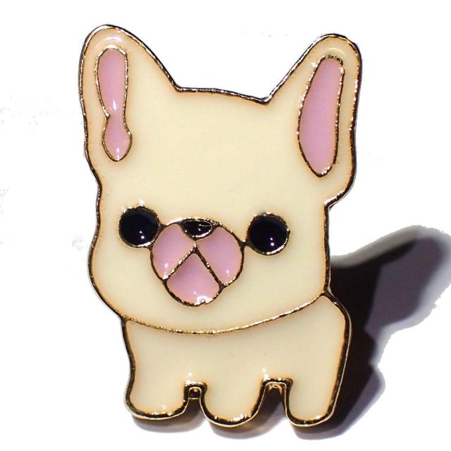 犬 白色 エナメル ピンバッジ ピンズ バッジ ブローチ ピンブローチ ラペルピン < 女性アクセサリー/時計 犬 白色 エナメル ピンバッジ ピンズ バッジ ブローチ ピンブローチ ラペルピン < 女性アクセサリー/時計の