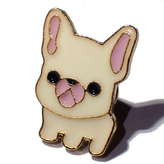犬 白色 エナメル ピンバッジ ピンズ バッジ ブローチ ピンブローチ ラペルピン < 女性アクセサリー/時計 犬 白色 エナメル ピンバッジ ピンズ バッジ ブローチ ピンブローチ ラペルピン < 女性アクセサリー/時計の
