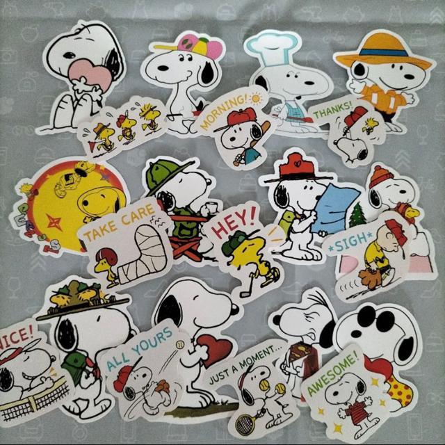 スヌーピー 防水ステッカー 22枚  No.12 < アニメ/コミック/キャラクター  スヌーピー 防水ステッカー 22枚  No.12  < アニメ/コミック/キャラクターの