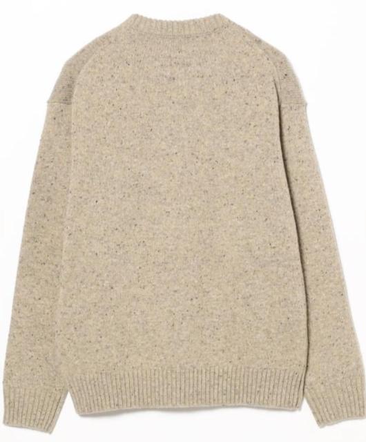 メンズ ネップ ストレッチ クルーネック ニット < 男性ファッション  メンズ ネップ ストレッチ クルーネック ニット < 男性ファッションの