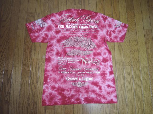 新品 Norton ノートン Tシャツ L 赤 タイダイ染め ムラ染め ロゴ LOGO TEE カットソー チェーンステッチ 刺繍 < 男性ファッション  新品 Norton ノートン Tシャツ L 赤 タイダイ染め ムラ染め ロゴ LOGO TEE カットソー チェーンステッチ 刺繍 < 男性ファッションの