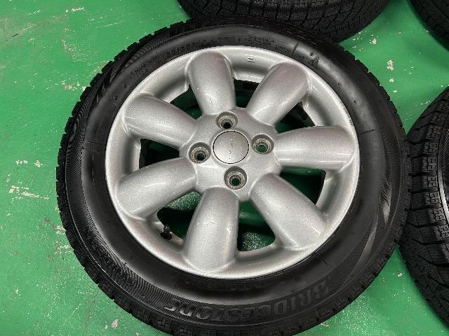 0092421)国産BSブリヂストンブリザックVRX中古スタッドレスタイヤ4本スズキラパン純正AWセット155/65R14送料無料 < 自動車/バイク 0092421)国産BSブリヂストンブリザックVRX中古スタッドレスタイヤ4本スズキラパン純正AWセット155/65R14送料無料 < 自動車/バイク