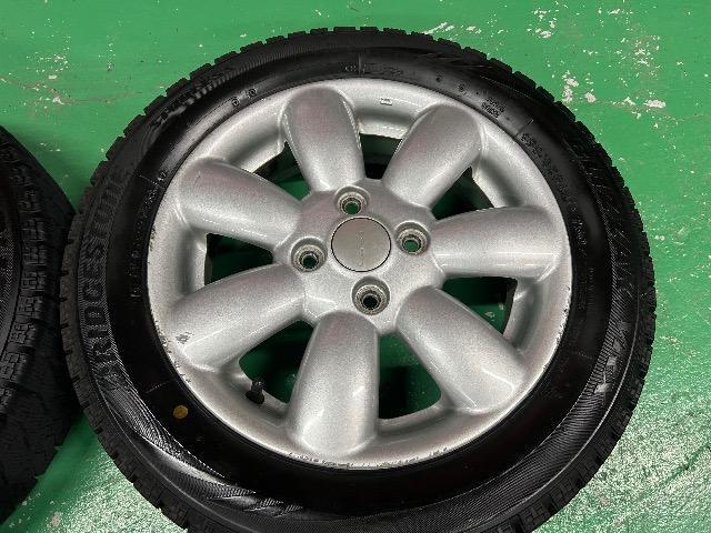 0092421)国産BSブリヂストンブリザックVRX中古スタッドレスタイヤ4本スズキラパン純正AWセット155/65R14送料無料 < 自動車/バイク 0092421)国産BSブリヂストンブリザックVRX中古スタッドレスタイヤ4本スズキラパン純正AWセット155/65R14送料無料 < 自動車/バイク