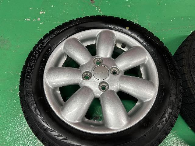 0092421)国産BSブリヂストンブリザックVRX中古スタッドレスタイヤ4本スズキラパン純正AWセット155/65R14送料無料 < 自動車/バイク 0092421)国産BSブリヂストンブリザックVRX中古スタッドレスタイヤ4本スズキラパン純正AWセット155/65R14送料無料 < 自動車/バイク