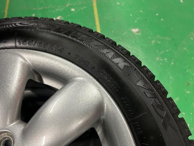 0092421)国産BSブリヂストンブリザックVRX中古スタッドレスタイヤ4本スズキラパン純正AWセット155/65R14送料無料 < 自動車/バイク 0092421)国産BSブリヂストンブリザックVRX中古スタッドレスタイヤ4本スズキラパン純正AWセット155/65R14送料無料 < 自動車/バイク