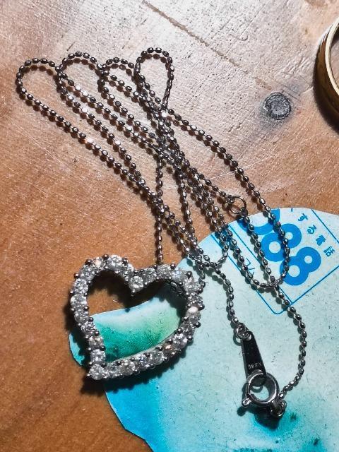 K18WG☆1.00ct綺麗なダイヤさん♪オープンハートペンダントネックレス★ < 女性アクセサリー/時計 K18WG☆1.00ct綺麗なダイヤさん♪オープンハートペンダントネックレス★ < 女性アクセサリー/時計の