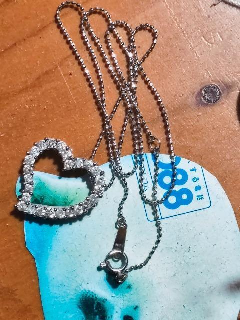 K18WG☆1.00ct綺麗なダイヤさん♪オープンハートペンダントネックレス★ < 女性アクセサリー/時計 K18WG☆1.00ct綺麗なダイヤさん♪オープンハートペンダントネックレス★ < 女性アクセサリー/時計の