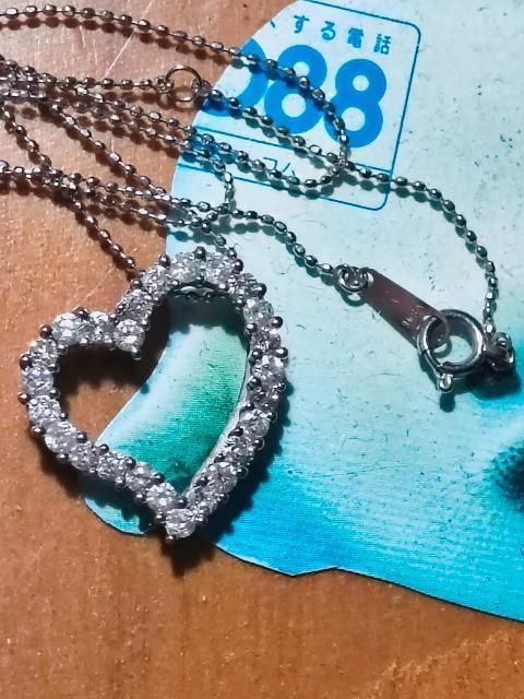 K18WG☆1.00ct綺麗なダイヤさん♪オープンハートペンダントネックレス★ < 女性アクセサリー/時計 K18WG☆1.00ct綺麗なダイヤさん♪オープンハートペンダントネックレス★ < 女性アクセサリー/時計の