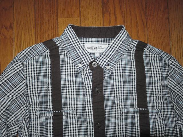 ROUGH AND RUGGED ラフアンドラゲッド サスペンダー・ネクタイ ギンガムチェックシャツ 1 シアサッカー 長袖シャツ < 男性ファッション ROUGH AND RUGGED ラフアンドラゲッド サスペンダー・ネクタイ ギンガムチェックシャツ 1 シアサッカー 長袖シャツ < 男性ファッションの