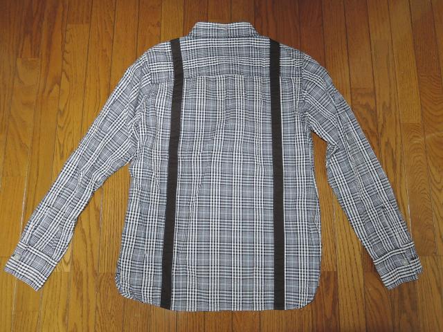 ROUGH AND RUGGED ラフアンドラゲッド サスペンダー・ネクタイ ギンガムチェックシャツ 1 シアサッカー 長袖シャツ < 男性ファッション ROUGH AND RUGGED ラフアンドラゲッド サスペンダー・ネクタイ ギンガムチェックシャツ 1 シアサッカー 長袖シャツ < 男性ファッションの