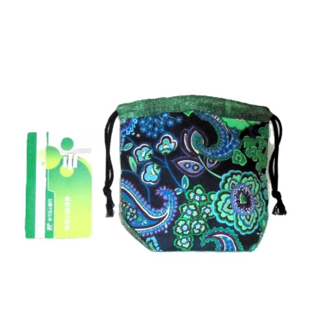 【底マチ幅が広い巾着】◆ヴェラブラッドリー◆【Blue Rhapsody】 < 女性ファッション 【底マチ幅が広い巾着】◆ヴェラブラッドリー◆【Blue Rhapsody】 < 女性ファッションの