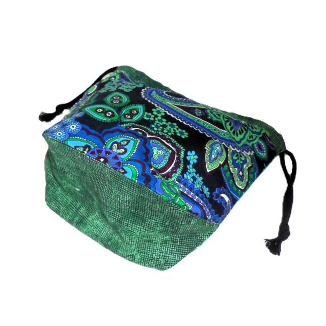 【底マチ幅が広い巾着】◆ヴェラブラッドリー◆【Blue Rhapsody】 < 女性ファッション 【底マチ幅が広い巾着】◆ヴェラブラッドリー◆【Blue Rhapsody】 < 女性ファッションの