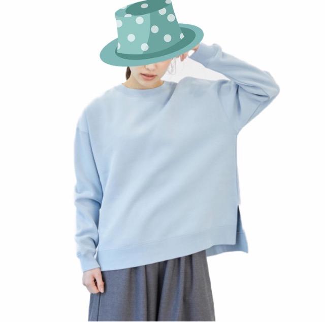 earthmusic〓フワフワ起毛スウェットトレーナー(Big)水色〓新品 < ブランド earthmusic〓フワフワ起毛スウェットトレーナー(Big)水色〓新品 < ブランドの
