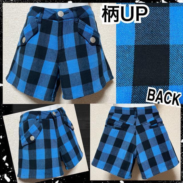 【61-89】ブロックチェック柄ショートパンツ < 女性ファッション  【61-89】ブロックチェック柄ショートパンツ  < 女性ファッションの