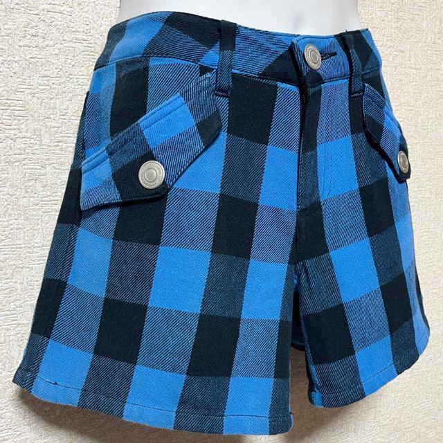 【61-89】ブロックチェック柄ショートパンツ < 女性ファッション  【61-89】ブロックチェック柄ショートパンツ < 女性ファッションの