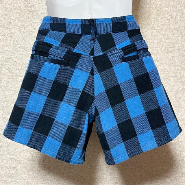 【61-89】ブロックチェック柄ショートパンツ < 女性ファッション  【61-89】ブロックチェック柄ショートパンツ < 女性ファッションの