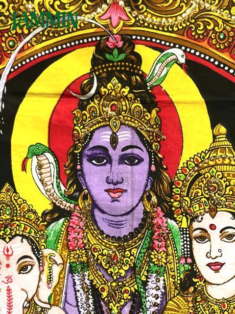 シヴァ神ファミリータペストリー アジアン エスニック ガネーシャ シヴァ 神様 < インテリア/ライフ シヴァ神ファミリータペストリー アジアン エスニック ガネーシャ シヴァ 神様 < インテリア/ライフの