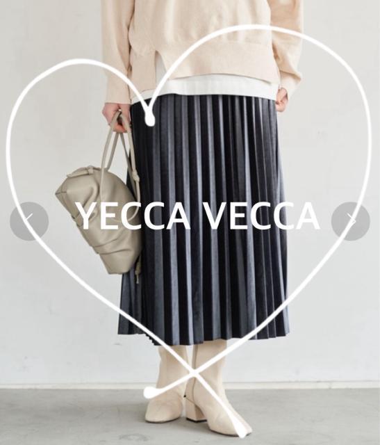 【YECCA VECCA】ベロアプリーツスカート ダークグレー free < ブランド 【YECCA VECCA】ベロアプリーツスカート ダークグレー free < ブランドの
