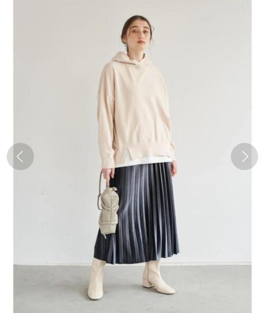 【YECCA VECCA】ベロアプリーツスカート ダークグレー free < ブランド 【YECCA VECCA】ベロアプリーツスカート ダークグレー free < ブランドの