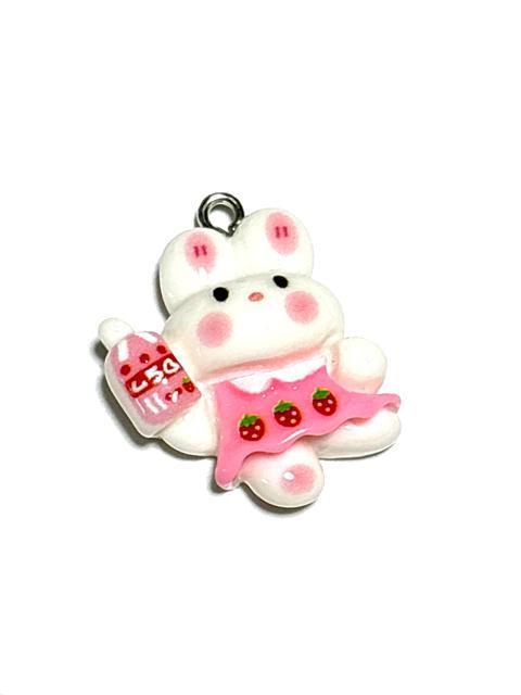 1258 ウサギピンク アニマルシリーズ 樹脂パーツ アクセサリーチャーム 動物 キャラクター 兎うさぎ < ペット/手芸/園芸 1258 ウサギピンク アニマルシリーズ 樹脂パーツ アクセサリーチャーム 動物 キャラクター 兎うさぎ < ペット/手芸/園芸の