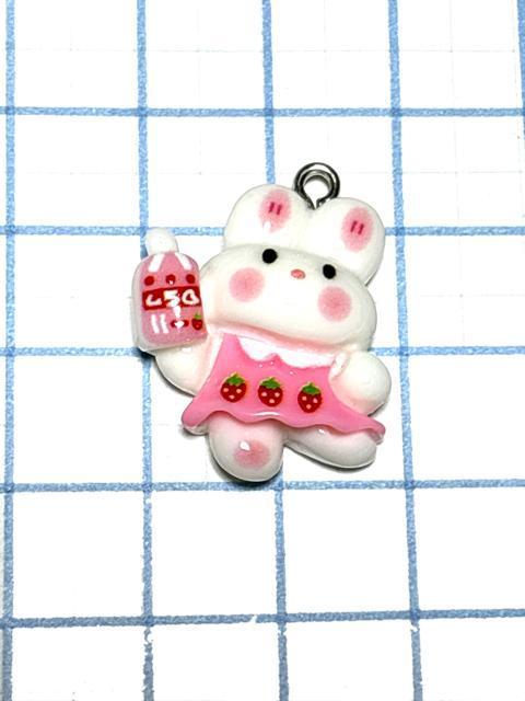 1258 ウサギピンク アニマルシリーズ 樹脂パーツ アクセサリーチャーム 動物 キャラクター 兎うさぎ < ペット/手芸/園芸 1258 ウサギピンク アニマルシリーズ 樹脂パーツ アクセサリーチャーム 動物 キャラクター 兎うさぎ < ペット/手芸/園芸の