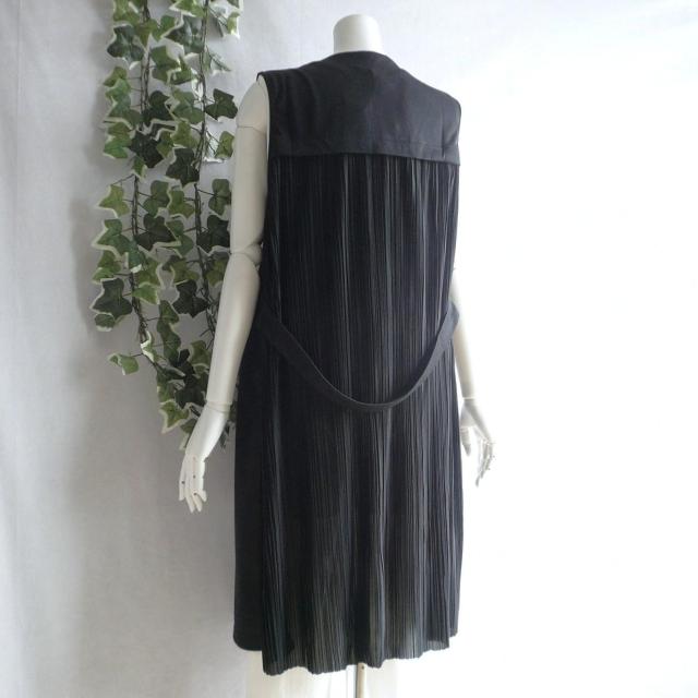 新品 9593 ML 後ろプリーツ 飾りベルト ロング ジレ 春 夏 秋 黒 レディース ストレッチ ベスト 羽織り 上品 < 女性ファッション 新品 9593 ML 後ろプリーツ 飾りベルト ロング ジレ 春 夏 秋 黒 レディース ストレッチ ベスト 羽織り 上品 < 女性ファッションの