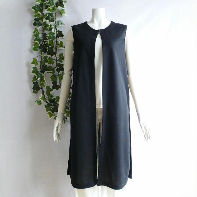 新品 9593 ML 後ろプリーツ 飾りベルト ロング ジレ 春 夏 秋 黒 レディース ストレッチ ベスト 羽織り 上品 < 女性ファッション 新品 9593 ML 後ろプリーツ 飾りベルト ロング ジレ 春 夏 秋 黒 レディース ストレッチ ベスト 羽織り 上品 < 女性ファッションの