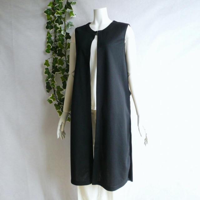 新品 9593 ML 後ろプリーツ 飾りベルト ロング ジレ 春 夏 秋 黒 レディース ストレッチ ベスト 羽織り 上品 < 女性ファッション 新品 9593 ML 後ろプリーツ 飾りベルト ロング ジレ 春 夏 秋 黒 レディース ストレッチ ベスト 羽織り 上品 < 女性ファッションの