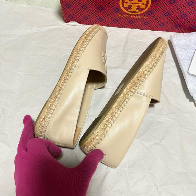 �y���i�z �g���[�o�[�` �G�X�p�h���[�� 23cm �x�[�W�� ���U�[ EVERLY �X���b�|�� TORY BURCH �� �u�����h�� 