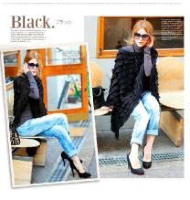 《New》スタイリッシュ★フリンジ付・ティアードフリル*ニットポンチョ<ライトグレー> < 女性ファッション  《New》スタイリッシュ★フリンジ付・ティアードフリル*ニットポンチョ<ライトグレー> < 女性ファッションの