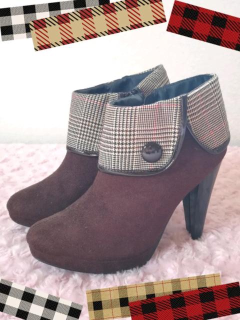 新品☆Sorridere*折り返し千鳥格子柄ブーティ < 女性ファッション 新品☆Sorridere*折り返し千鳥格子柄ブーティ < 女性ファッションの