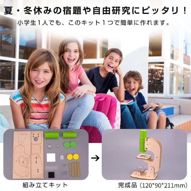工作キット ミニ顕微鏡モデル DIYキット 組み立て簡単 親子で触れ合い 観察 子供 学習用 おもちゃ 自由研究 夏休み 科学 < おもちゃ  工作キット ミニ顕微鏡モデル DIYキット 組み立て簡単 親子で触れ合い 観察 子供 学習用 おもちゃ 自由研究 夏休み 科学 < おもちゃの