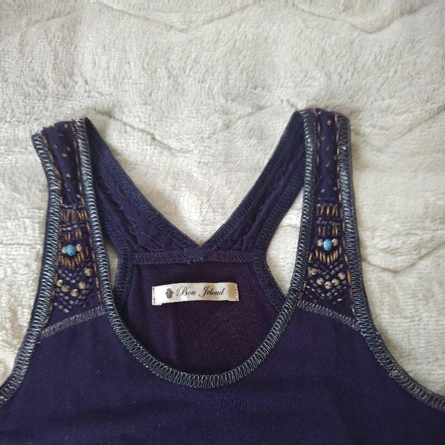 ブージュルード♪オシャレなタンクトップ♪フリーサイズ♪ビーズ装飾♪イオン姫路店にて購入♪ < ブランド ブージュルード♪オシャレなタンクトップ♪フリーサイズ♪ビーズ装飾♪イオン姫路店にて購入♪ < ブランドの